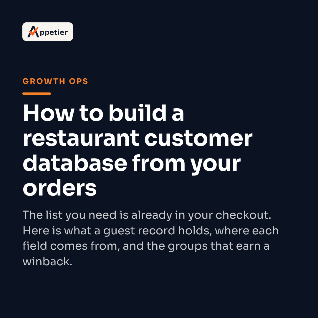 How to Build a Restaurant Customer Database