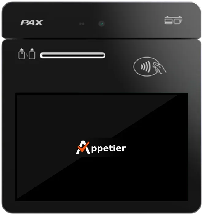 PAX A3700 seven inch payment tablet with card readers